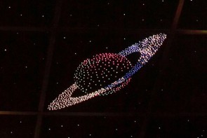 Потолок "Звездное небо с анимационным фибероптическим эффектом сатурн" - fgospostavki.ru - Уссурийск
