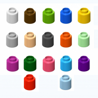  Элемент конструктора одиночный одноцветный Color Blocks 100 штук - fgospostavki.ru - Уссурийск
