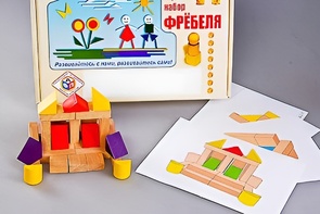 Игровой набор Фребеля "Конструктор деревянный без соединений-4" (Серия "Эксперимент") - fgospostavki.ru - Уссурийск