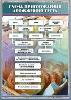 Стенд "Схема приготовления дрожжевого теста" - fgospostavki.ru - Уссурийск