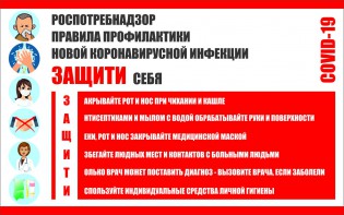 Плакат "Правила профилактики коронавируса" - fgospostavki.ru - Уссурийск