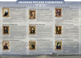 Стенд "Великие русские художники" - fgospostavki.ru - Уссурийск