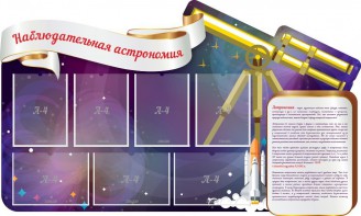 Стенд "Наблюдательная астрономия" - fgospostavki.ru - Уссурийск