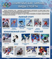 Стенд "Олимпийские зимние виды спорта" - fgospostavki.ru - Уссурийск