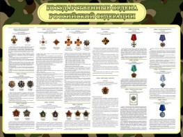 Стенд "Государственные ордена РФ" - fgospostavki.ru - Уссурийск