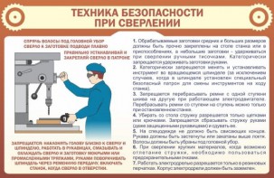 Стенд "Техника безопасности при сверлении" - fgospostavki.ru - Уссурийск