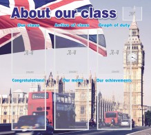 Стенд "About our class" - fgospostavki.ru - Уссурийск
