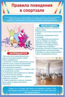 Стенд "Правила поведения в спортзале №1" - fgospostavki.ru - Уссурийск
