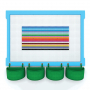  Элемент конструктора одиночный одноцветный Color Blocks 100 штук - fgospostavki.ru - Уссурийск